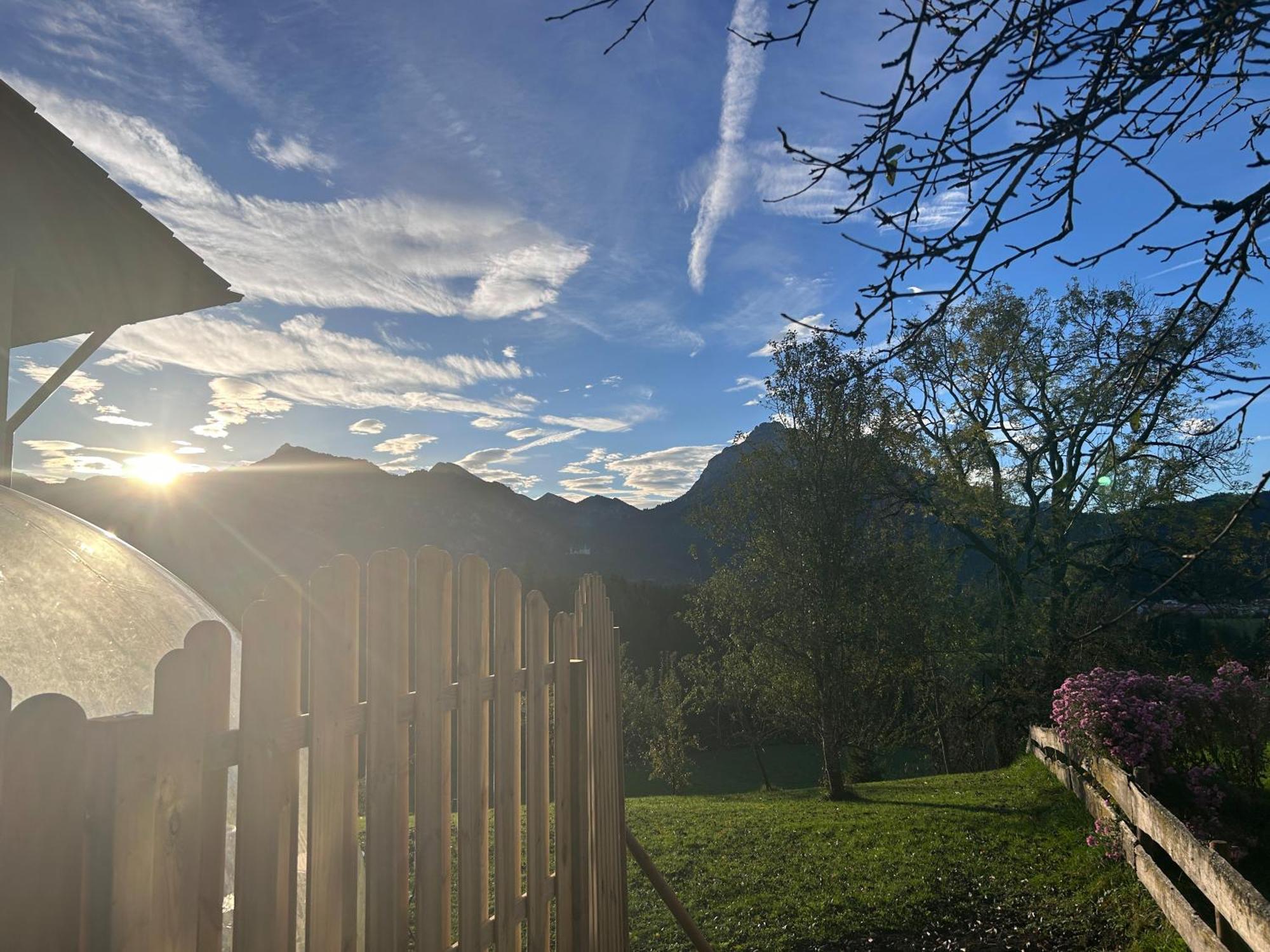 Bubble Tent Fuessen Im Allgaeu Bagian luar foto